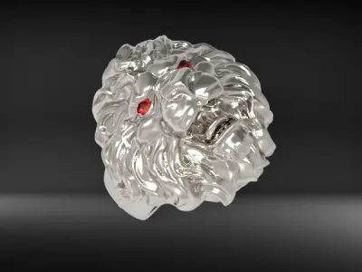 Lion Ring  US RING SIZE 11  3D print model