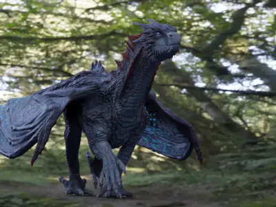 Pythian Dragon Animators Pack Low-poly 3D model