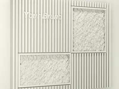 Moss Wall 02 3D model