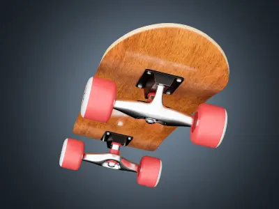 Skateboard 01 3D model