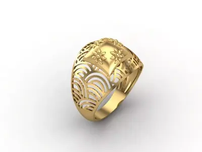 Plain Ring Women Ready STL 3DM Models Womens Rings 3D models 3D print model 56