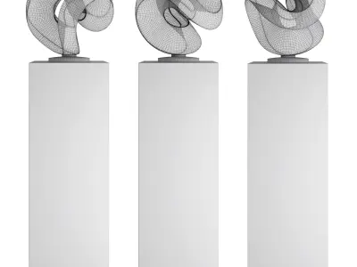 Aqua One Deep Blue Sculpture 3D model