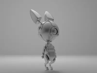 Little Bot Bunny Free 3D model
