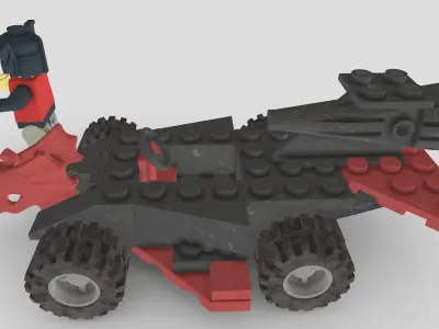 Basil The Badlord from Lego Racers 1999 game Free low-poly 3D model