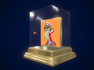 Mutant Ape 12 Gold Club Low-poly 3D model