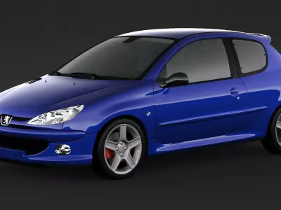 Peugeot 206 GTI 180 3D model