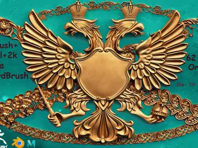 Freds 62 Ornament IMM 3dModels Volume 3   Low-poly 3D model