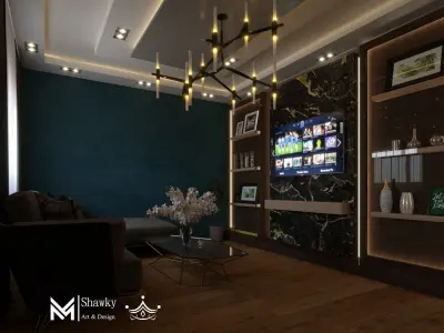 Modern Reception 3D Model 3D model