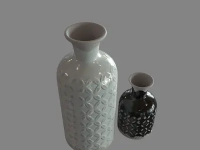 Decoration Jars  vases 3D model