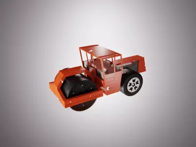 Matchbox 1978 Steamroll Toy 3D Model 3D model