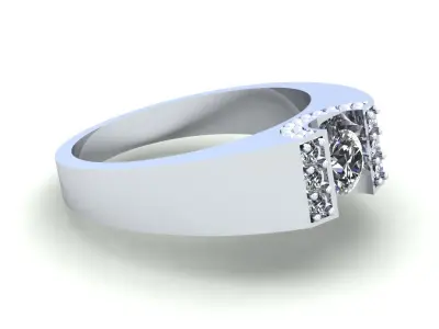 Man Wedding Ring 3D print model