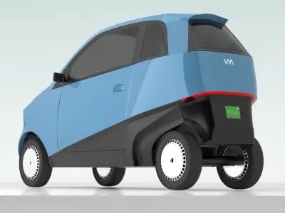 Vayve Mobility EVA Sky Blue 3D model