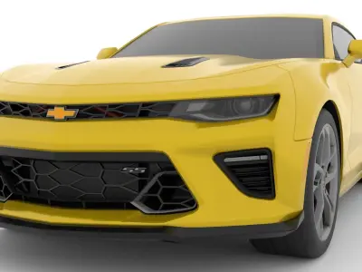 Chevrolet Camaro SS 2017 Low Poly Low-poly 3D model