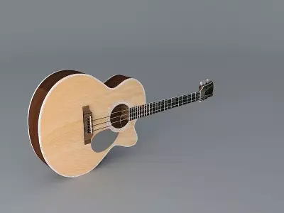 Jumbo style body Gibson acoustic guitar Free 3D model