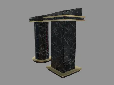 Modern Luxury Lectern Podium Low-poly 3D model