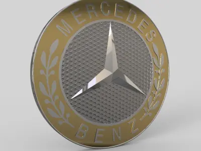 Mercedes Benz Logo 3D model