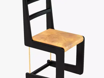 Cruz stylish Dining Chair 3D model