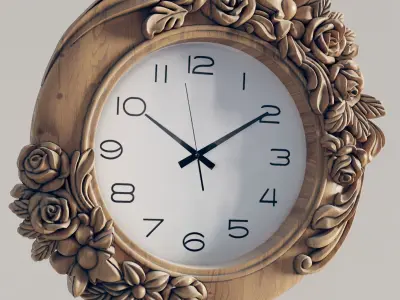 wall clock files 3D print model