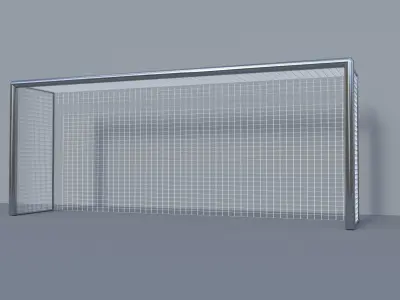 Simple Soccer-Football Goal  Free 3D model