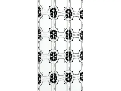 Classic White Wall Panel 3D model