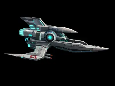 X battleship 01 3D model