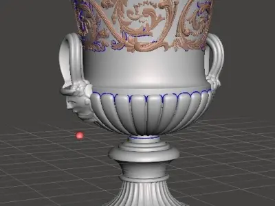 Victorian Cast Iron Garden Urn 3D print model