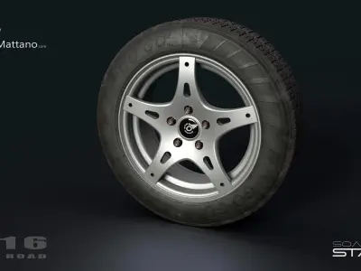 GOGO AllRoad Tire R16 Low-poly 3D model