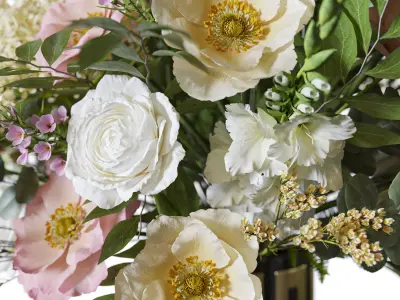 Flower Set 084 big bouquet 3D model