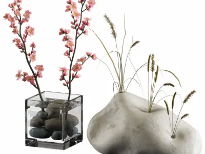 decorative set 09 3D model purchase