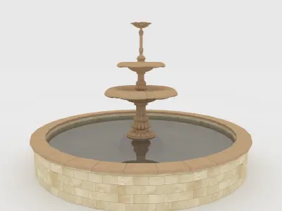 Classic Fountain 1 3D model