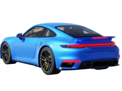 Car Rigged - Porsche 911 3D model