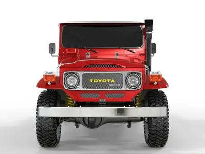 1980 Toyota Land Cruiser FJ45 Double Cab  3D model