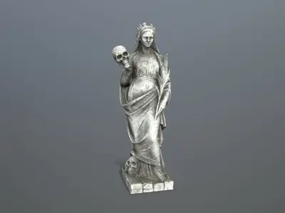 Afrodit Statue Low-poly 3D model