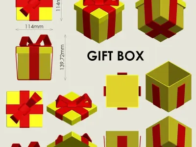 Gift Box 3D print model