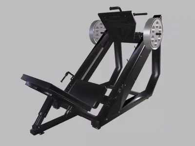 Leg press machine 3D model