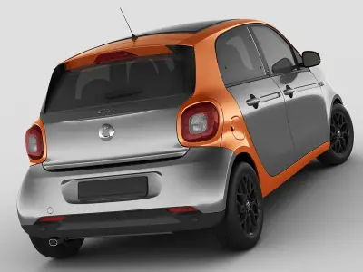 Smart Forfour 2015 3D model