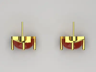 flower jewelry earring je0026 3D print model