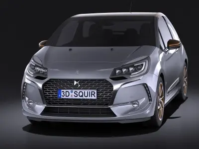 Citroen DS3 2016 VRAY 3D model