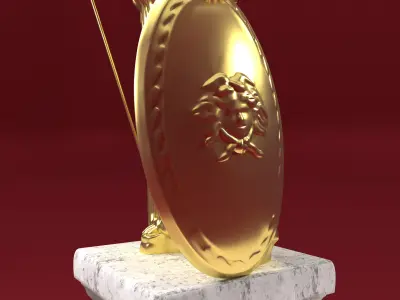 Athena Statue 4K 3D model