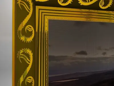 A Collection of Frames  Low-poly 3D model