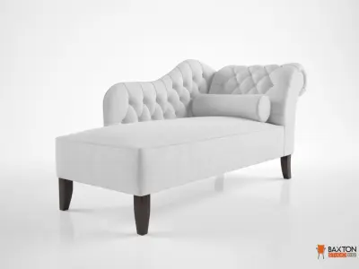 Baxton Studio Aphrodite Tufted Modern Chaise Lounge 3D model