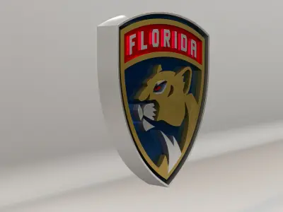 NHL Florida Panthers Team Logo 3D model