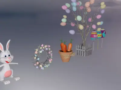 easter decoration 3D model