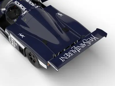 Mercedes Benz C9 Hasegawa 1987 Sauber Kouros Racing HQ 3d model 3D model