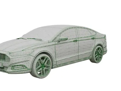 Ford Fusion 2013-2020 years Low-poly 3D model