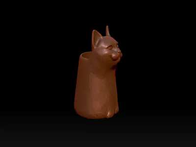CAT POT 3D print model