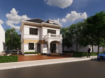 Full design construction profile of Revit2020 3D model