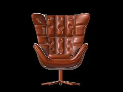 High Back chair 3D model