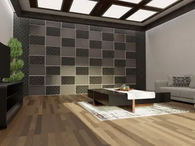 House-furniture-interior design 3D model