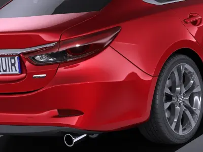Mazda 6 sedan 2016 VRAY 3D model